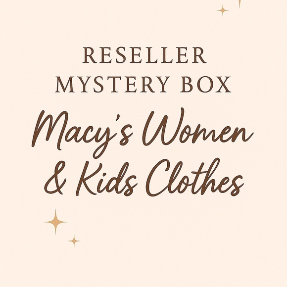 ✨ Reseller Macy’s Women’s & Kid’s Clothes Mystery Box | NWT | Up to 5 lbs - Picture 1 of 2